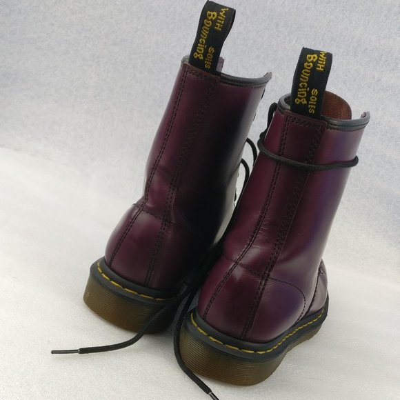 Dr. Martens Docs 1460 Pascal Boots Eggplant Purple Air Wair Bouncing Sole 39/8us - Picture 6 of 10